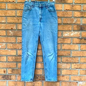 Levi’s 550 Vintage jeans blue women high rise relaxed fit tapered size 29 90's